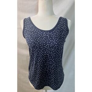 Live Love Lounge Sleep Tank Pajama Top Shirt Lounge Wear Karen Neuburger Size M